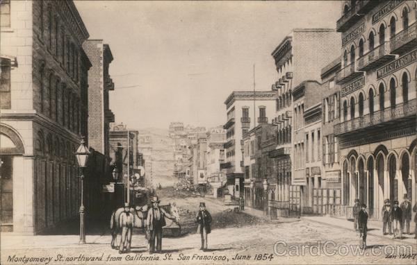 Montgomery St. northward from California St San Francisco