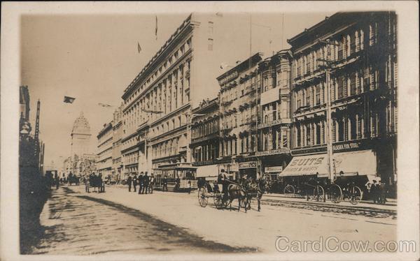 Market Street Looking East San Francisco California