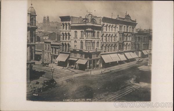 Geary & Kearny Sts. 1867 San Francisco California
