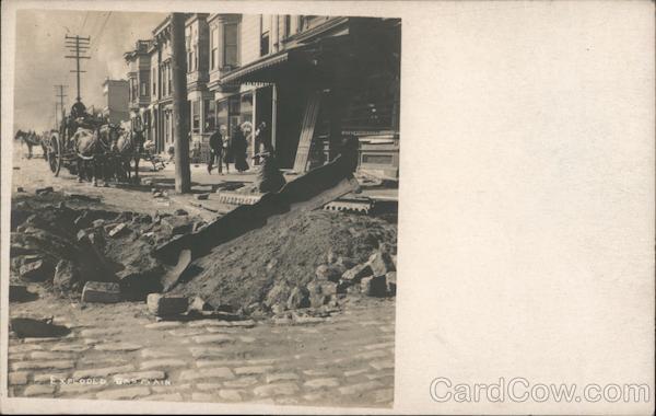 Road work, 1906 Earthquake San Francisco California