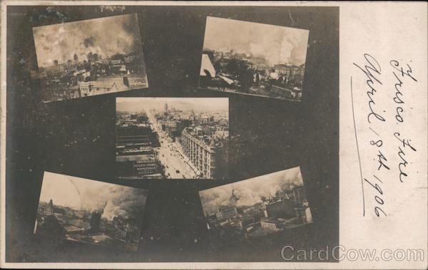 Frisco Fire Earthquake San Francisco California