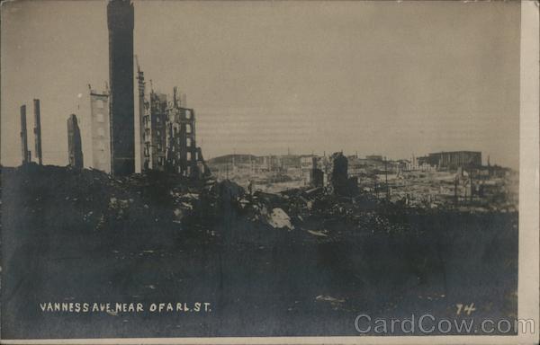 Vanness Ave. Near Ofarl St. Earthquake San Francisco California