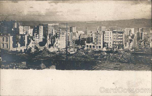 San Francisco in Ruins Earthquake California