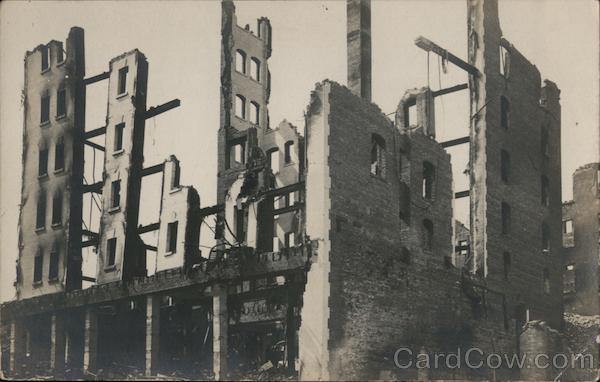 Ruined Buildings, 1906 Earthquake San Francisco California