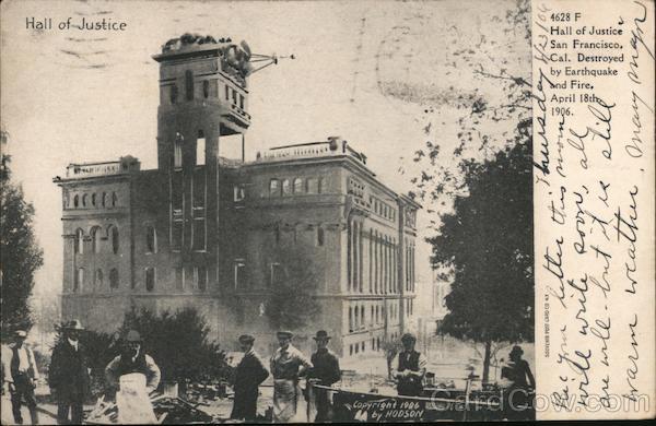 Hall of Justice Earthquake San Francisco California