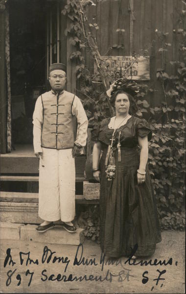 Chinese Mr. and Mrs. Wong Sun Yeu Clemens Earthquake San Francisco California