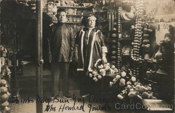 Mr. and Mrs. Wong Sun Yue Clemens Relics Dug from the Ruins Earthquake Chinese San Francisco California