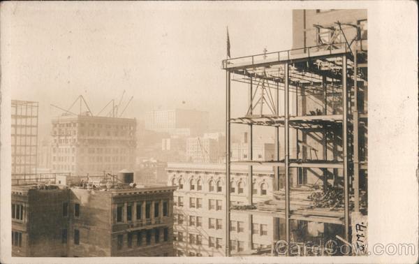 Buildings and Scaffolding Earthquake San Francisco California
