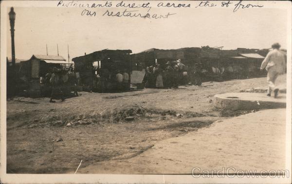 Restaurants on the Street After Earthquake San Francisco California