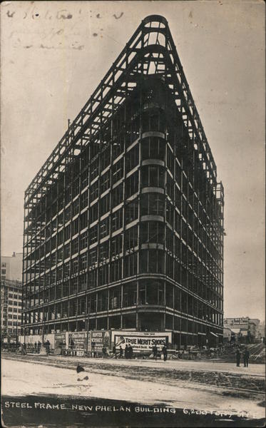 Steel Frame New Phelan Building Earthquake San Francisco California