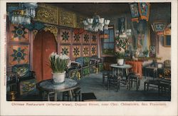 Chinese Restaurant (Interior View) Dupont Street near Clay, Chinatown. Postcard