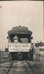 1913 On to Dallas Special Postcard