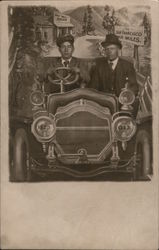 Two Men in a Car Postcard