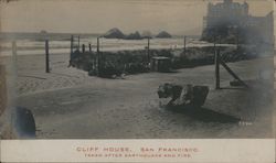 Cliff House Taken after Earthquake and Fire. Postcard