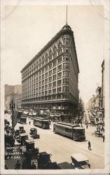Market St at O'Farrell Postcard