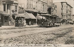 Sutter St. Near Taylor Before the Fire Postcard