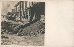 Road work, 1906 Earthquake Postcard
