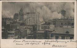 San Francisco Fire Earthquake Postcard