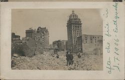After the Fire and Earthquake Postcard