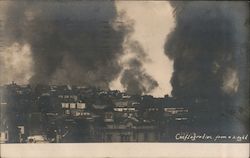 Conflagration From a Height Earthquake Postcard