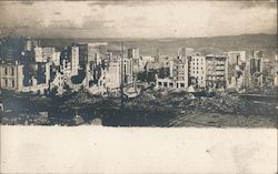 San Francisco in Ruins Earthquake Postcard