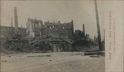 Nob Hill "The Residence District" Earthquake Postcard