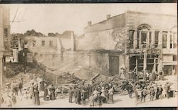 The Aftermath of Earthquake and Fire Postcard