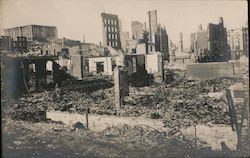 Ruins of the San Francisco Earthquake Postcard