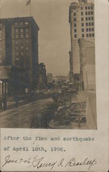 After the Fire and Earthquake of April 18th, 1906 Postcard