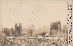 The Destruction from the Earthquake and Fire Postcard