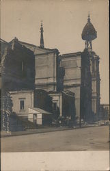 Ruins of St. Dominick's Church Earthquake Postcard