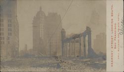 Kearney Street Looking South Earthquake Postcard