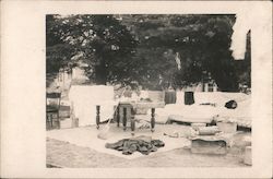 A Family Has Set up a Home in Garfield Park Earthquake Postcard