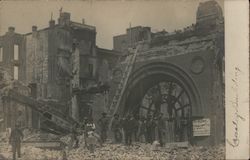 Aftermath of Earthquake and Fire Postcard