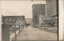 A Street Scene After the Earthquake Postcard