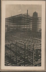 A steel Forest, New San Francisco Earthquake Postcard
