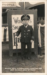 Jake Glicken, Chief of Police Golden Gate International Exposition 1939 San Francisco, CA 1939 San Francisco Exposition Postcard Postcard