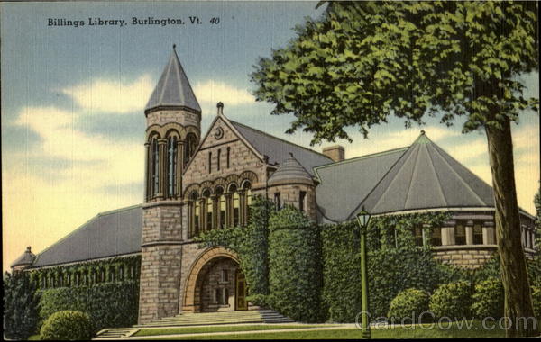 Billings Library Burlington Vermont