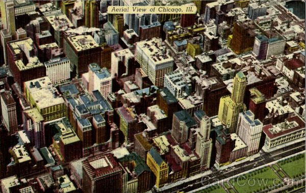 Aerial View Of Chicago Illinois