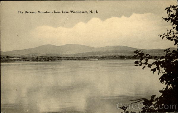 The Belknap Mountains From Lake Winnisquam Lake Winnipesaukee New Hampshire