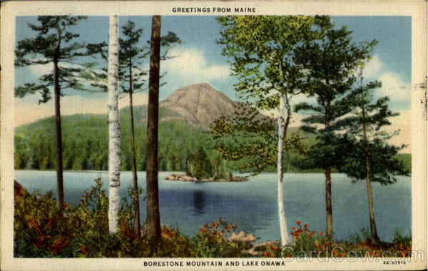 Greetings From Maine Lake Onawa