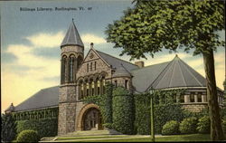 Billings Library Burlington, VT Postcard Postcard