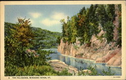 The Palisades Winooski River Waterbury, VT Postcard Postcard