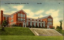 Lee High School Building Staunton, VA Postcard Postcard