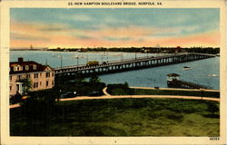New Hampton Boulevard Bridge Postcard