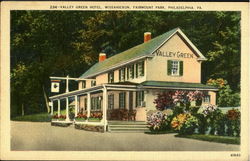 Valley Green Hotel, Fairmont Park Postcard