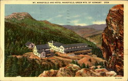 Mt. Mansfield And Hotel Mansfield Underhill, VT Postcard Postcard