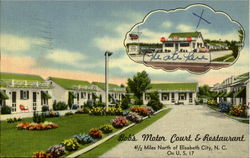 Bob's Motor Court & Restaurant Elizabeth City, NC Postcard Postcard