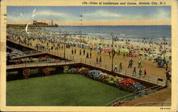 Vista Of Landscape And Ocean Postcard