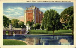 Lake In Public Garden Postcard